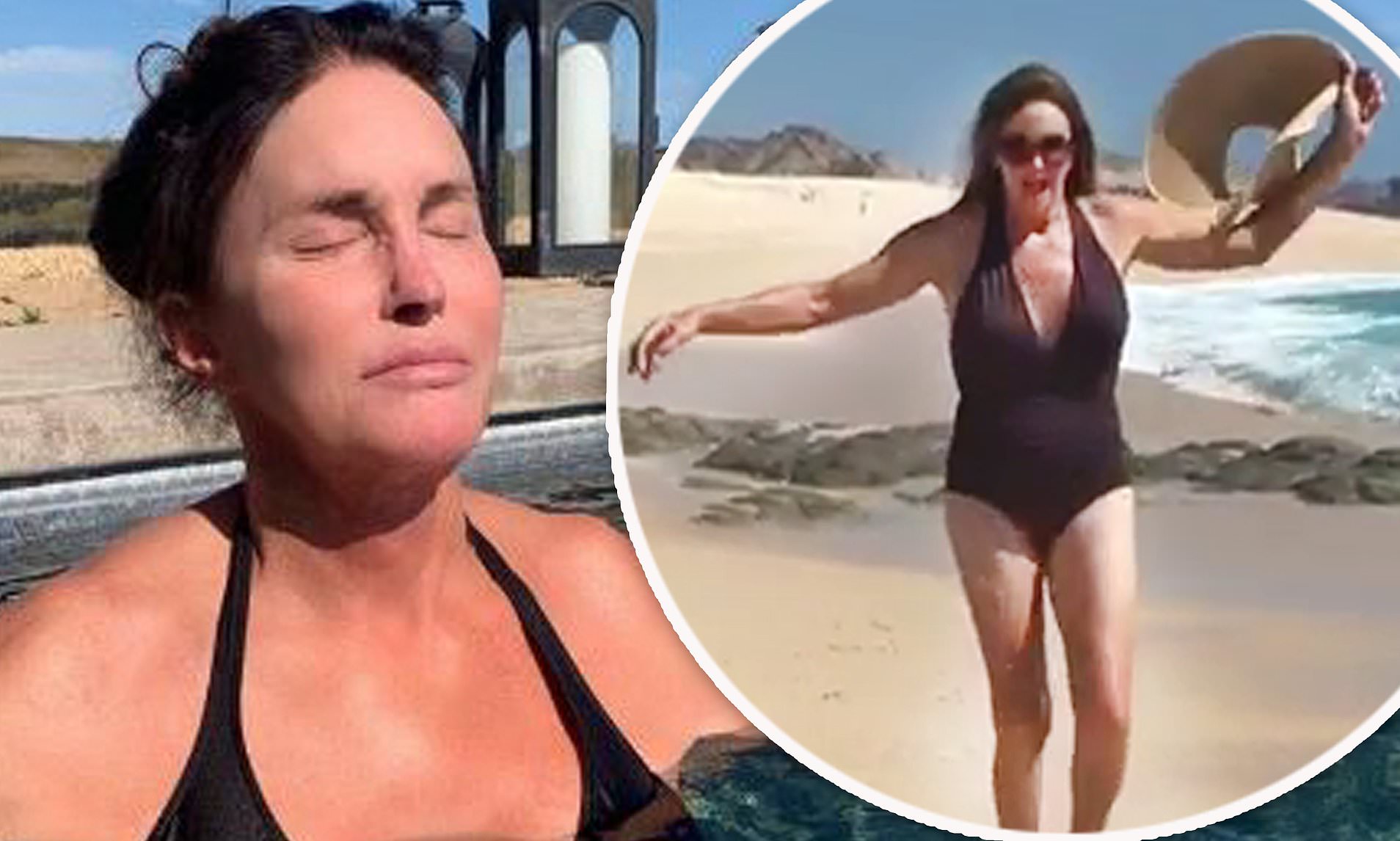 Caitlyn Jenner is confidently showing off her new body in a bikini